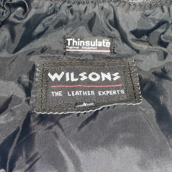 Wilsons Leather 100% Leather " biker style" w/Thinsulate - Picture 7 of 8